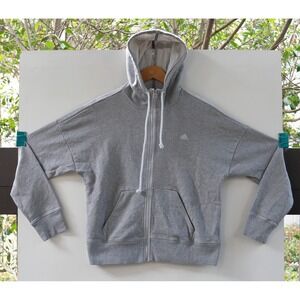Adidas Sportswear Stadium Full-Zip Hoodie Heather Grey Women's Size M‎